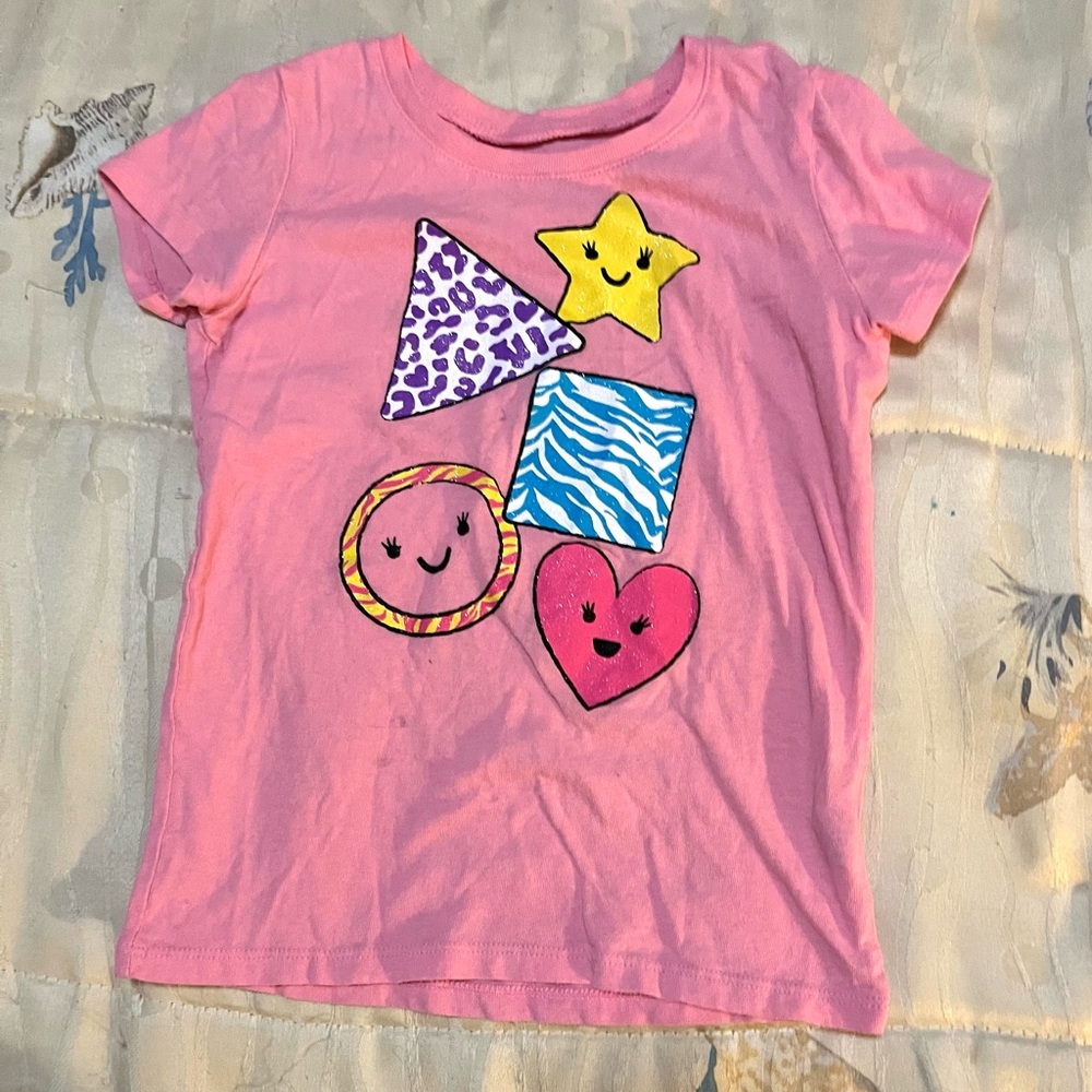 Bundle of 5 Toddler Girls Play Tees, Size 5T - Picture 4 of 6